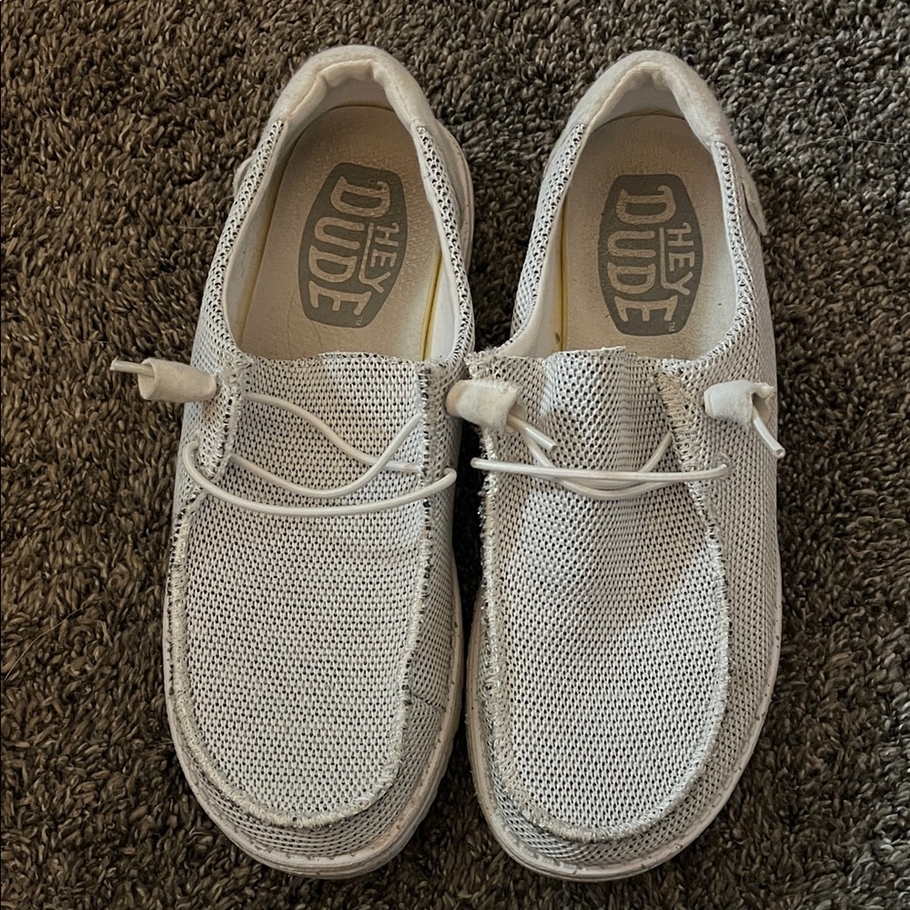Hey Dude Light Gray Slip-On Shoes